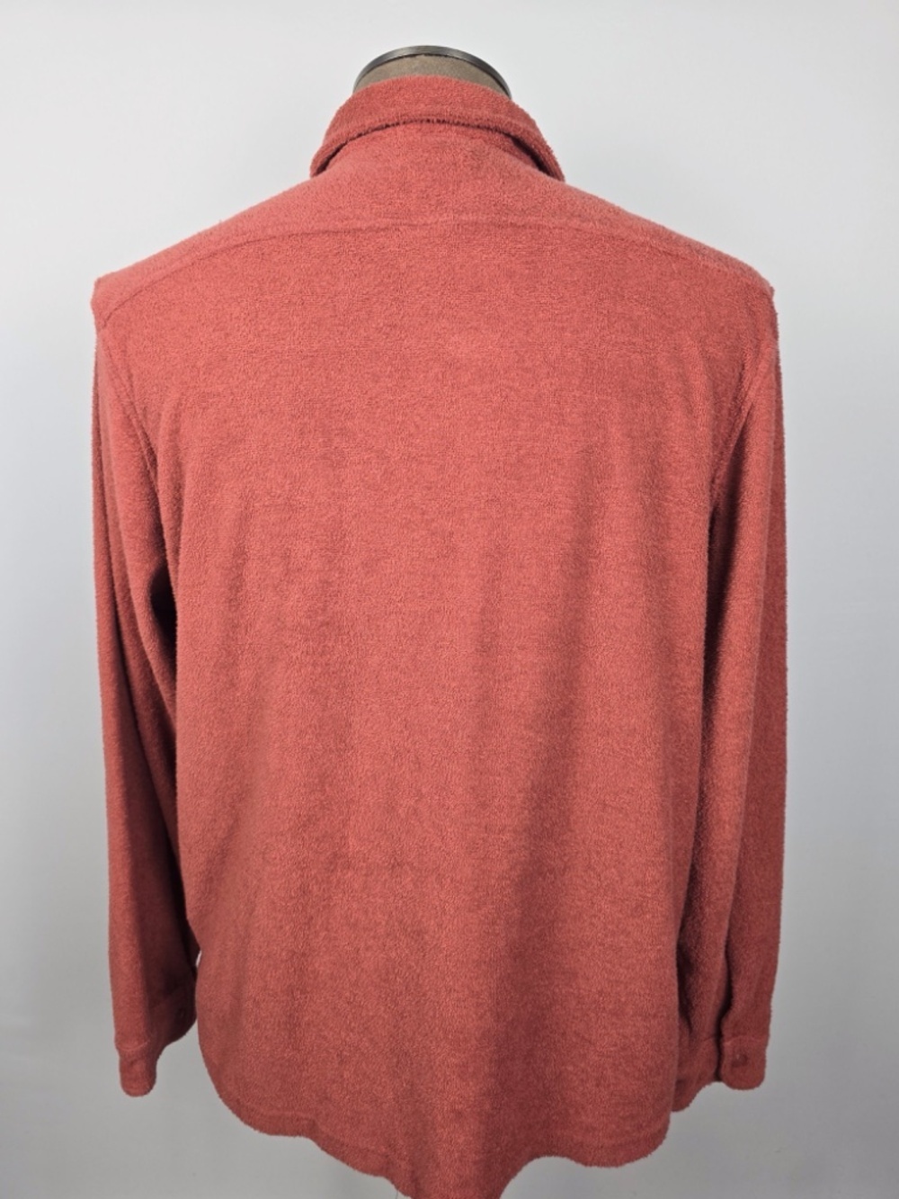 Wellen Terry Snap Shirt in Cochineal Rust - Men's XL - Picture 6 of 10